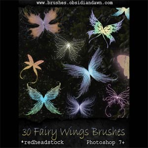 Fairy Wings Photoshop Brushes