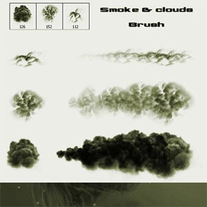 Smoke and Clouds Brush Photoshop Brushes