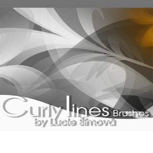 CurlyLines Brushe Photoshop Brushes