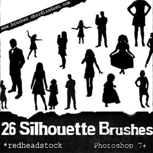 Silhouettes Photoshop Brushes