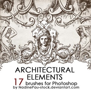 Architectual ornaments Photoshop Brushes