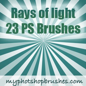 Rays of Light Photoshop Brushes