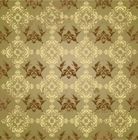 Antique Decorative pattern background vector art