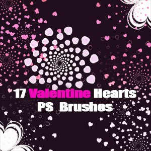 Free Hearts Photoshop Brushes