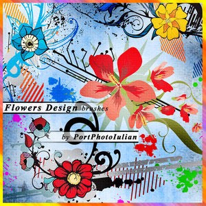 Flower Designs  Photoshop Brushes