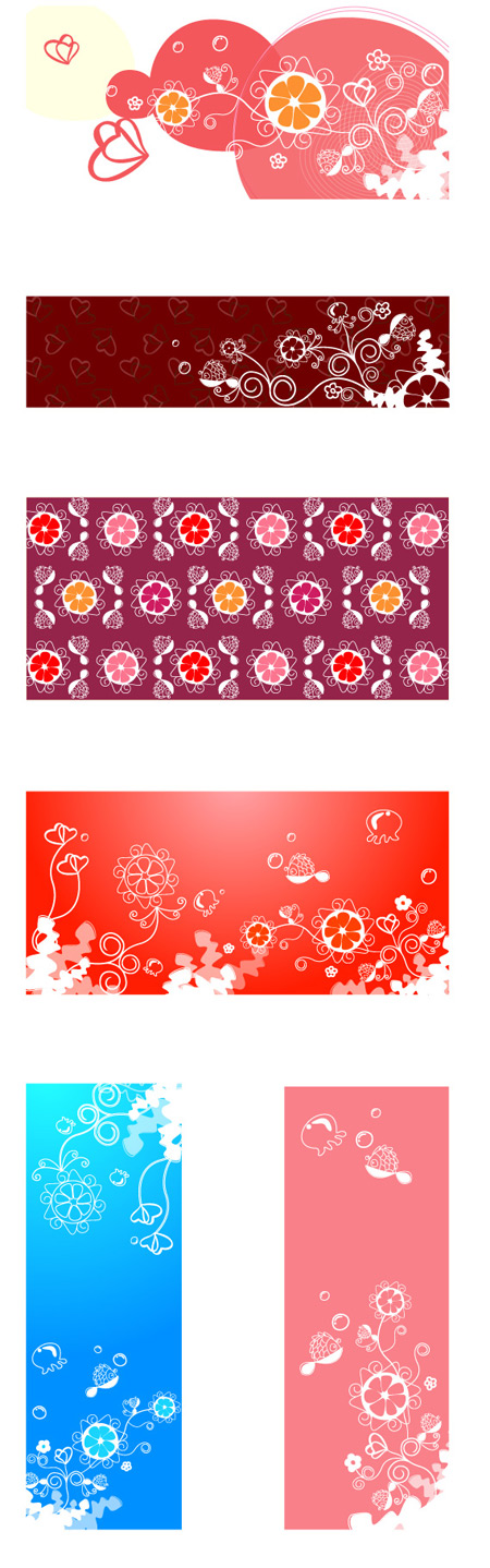 bright Decorative pattern background vector material