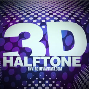 3D Halftone Photoshop Brushes