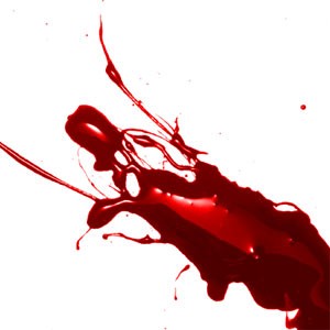 Glossy Blood Splatter Photoshop Brushes