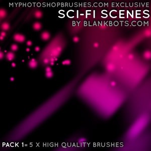 SciFi Scenes Pack 1 Photoshop Brushes